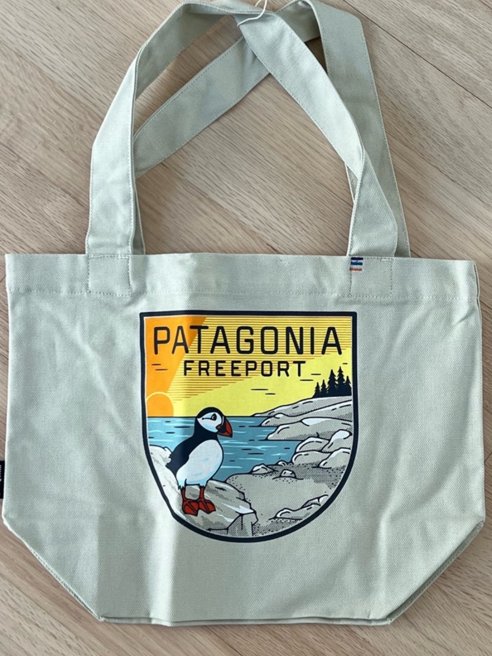 NWT PATAGONIA Puffin Beach Mini Tote  in 100% Organic Cotton - Free Ship!!!